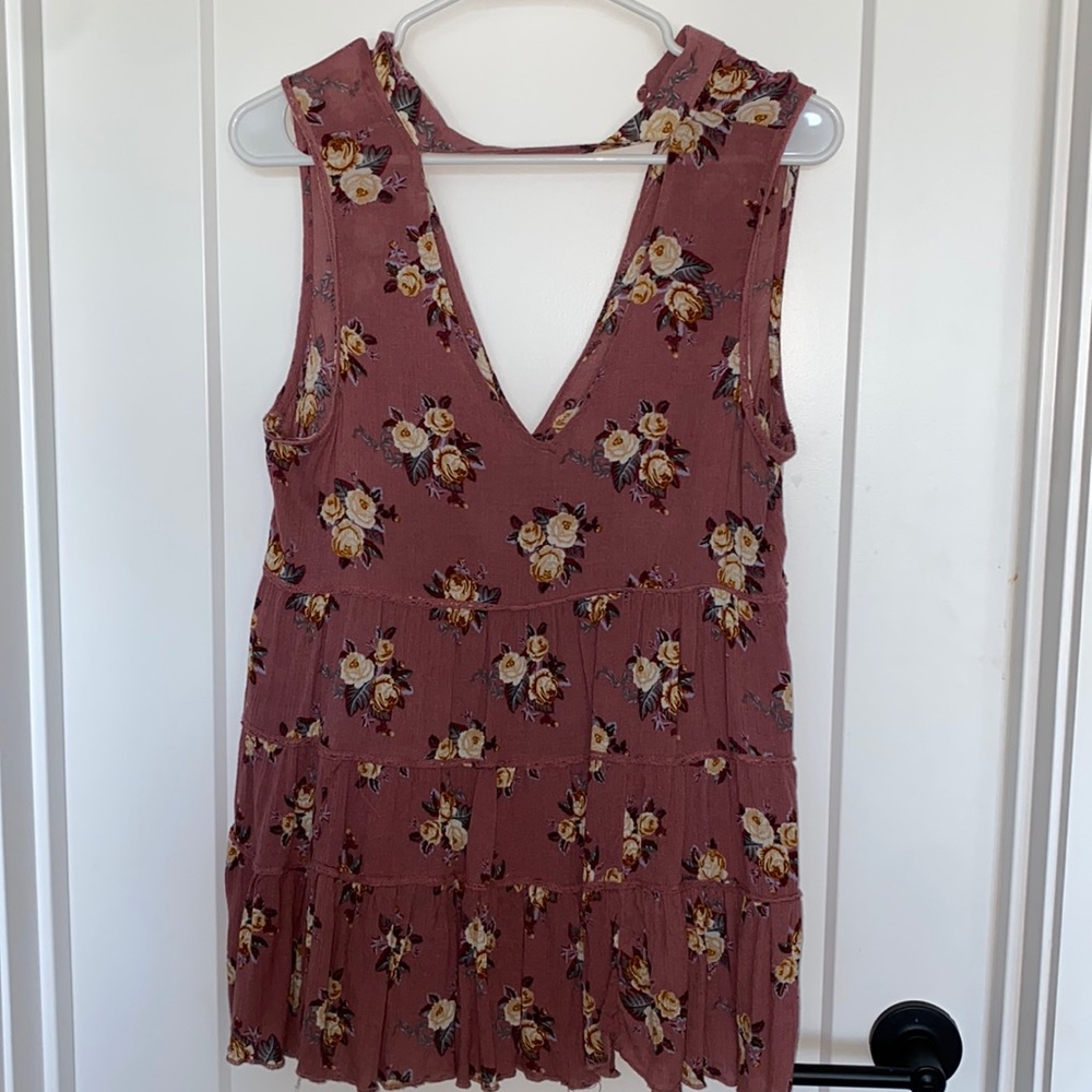 A beautiful flowy floral tank top